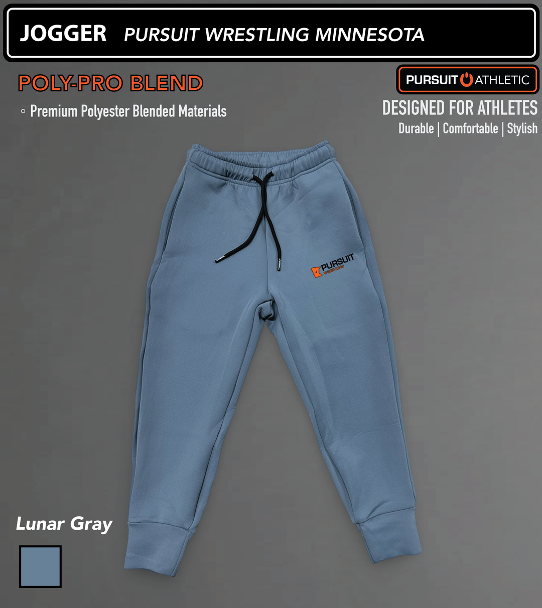 JOGGERS | Poly-Pro Blend | Pursuit Wrestling Minnesota