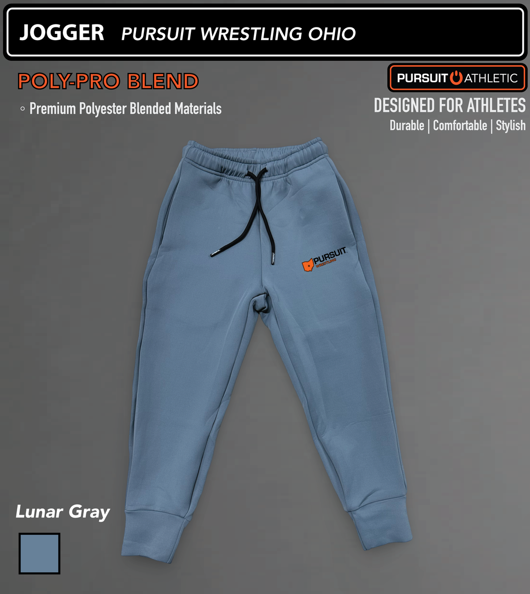 JOGGERS | Poly-Pro Blend | Pursuit Wrestling Ohio