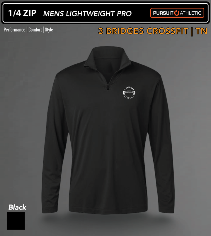 1/4 ZIP | Mens Lightweight Pro | 3 Bridges Crossfit TN