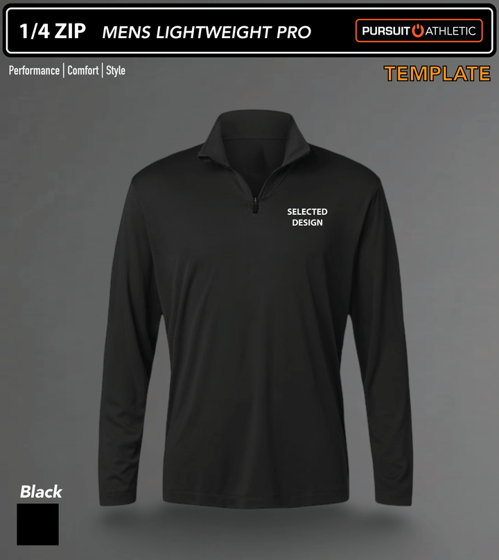 1/4 ZIP | Mens Lightweight Pro | Template