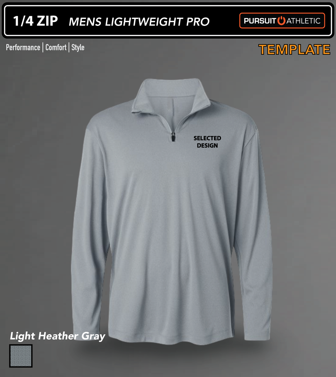 1/4 ZIP | Mens Lightweight Pro | 3 Bridges Crossfit TN