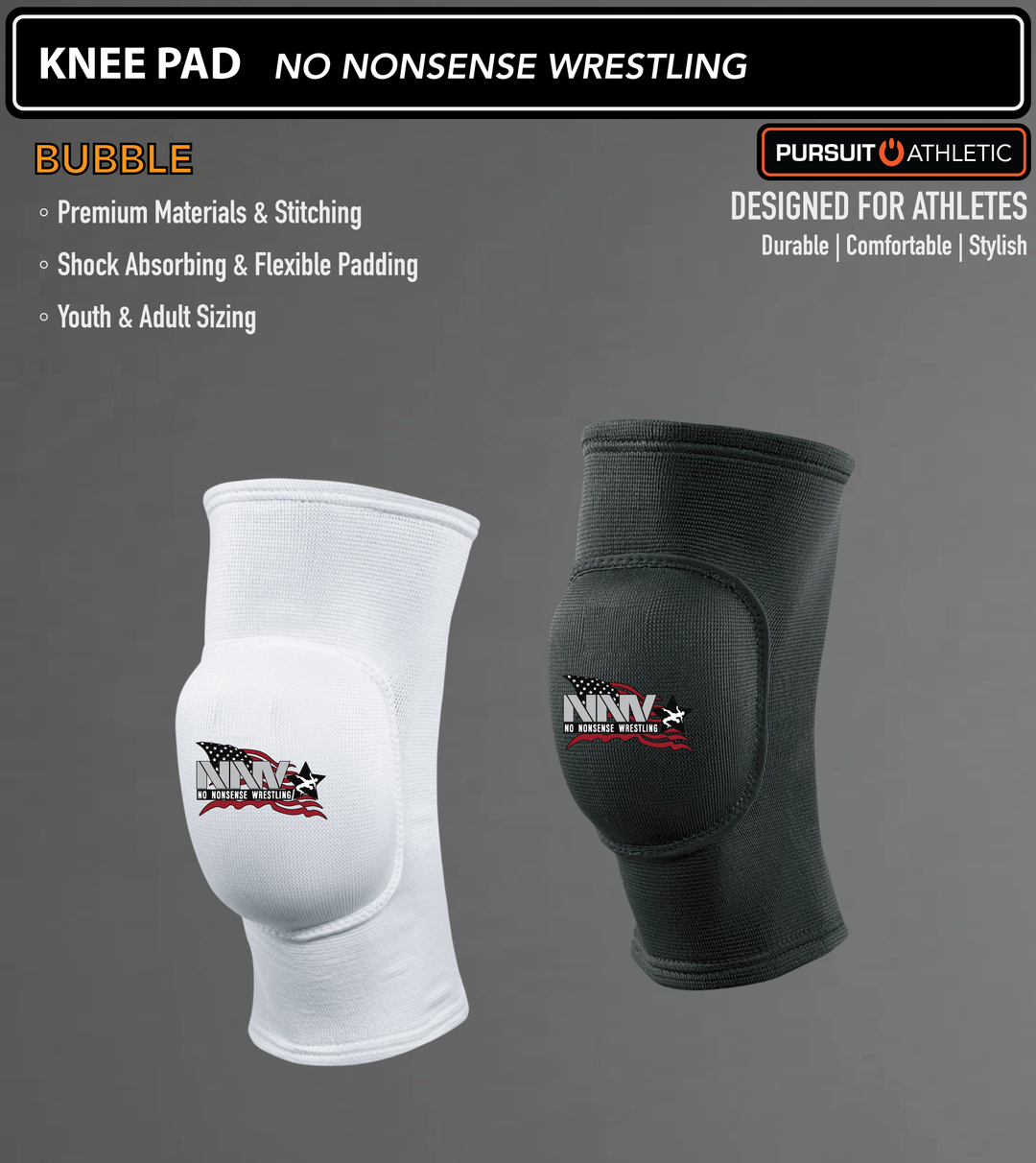 KNEE PAD | Bubble Pad | No Nonsense Wrestling