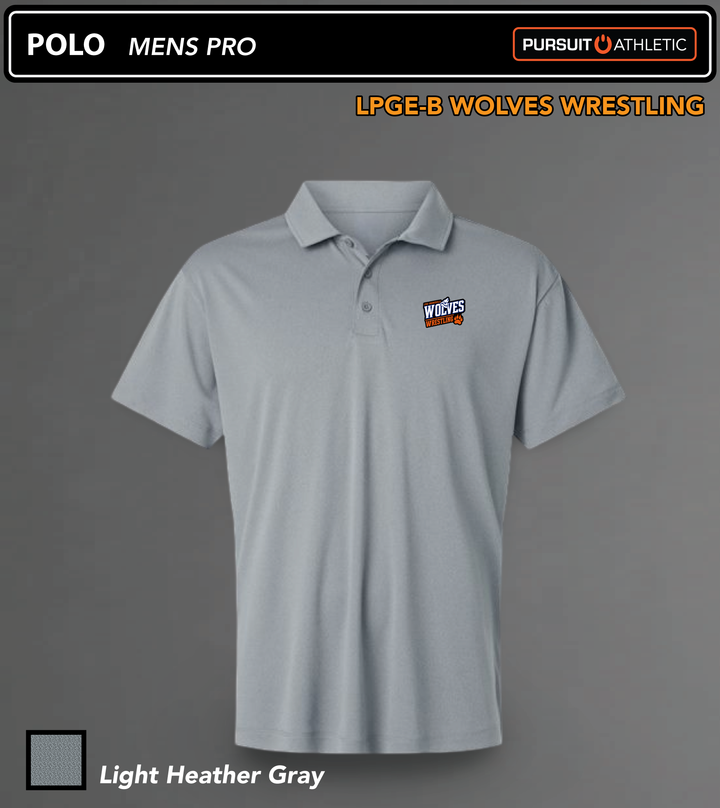 POLO | Mens Pro | LPGE-B Wolves Wrestling - Light Gray