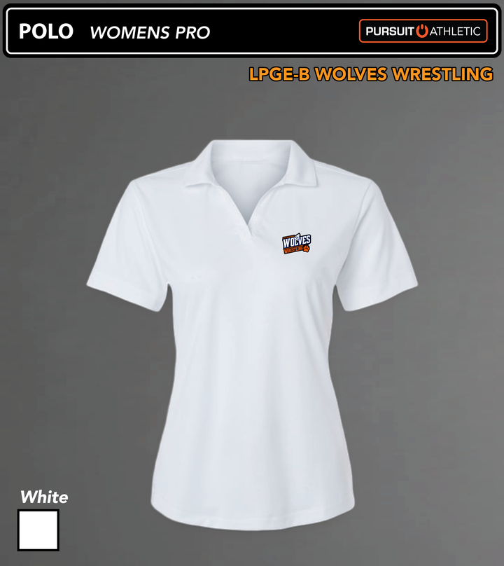 POLO | Womens Pro | LPGE-B Wolves Wrestling - White