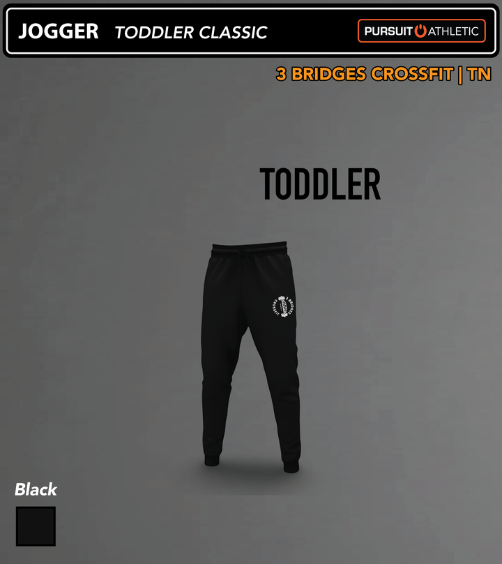 JOGGER | Toddler Classic | 3 Bridges Crossfit TN - Black