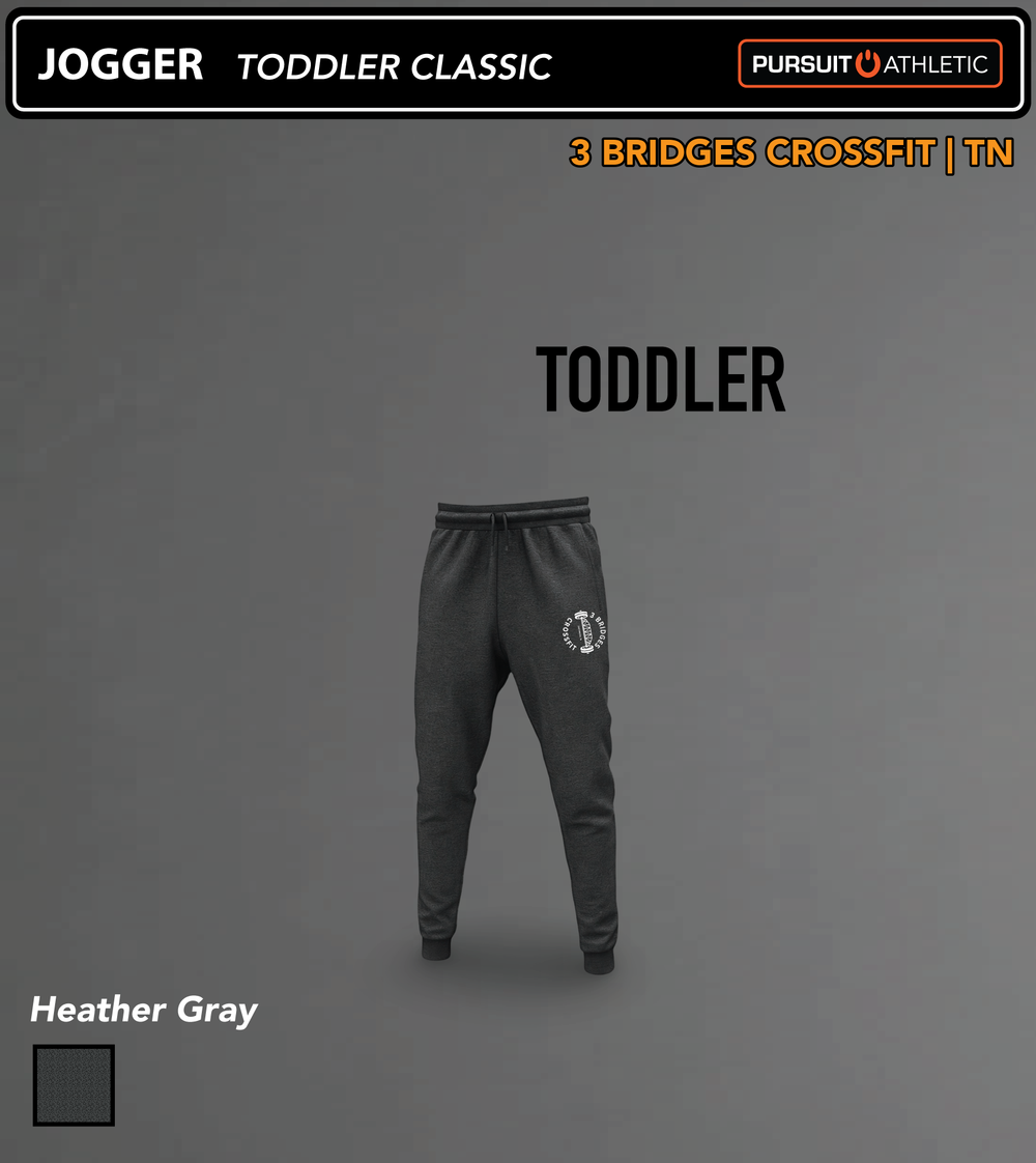 JOGGER | Toddler Classic | 3 Bridges Crossfit TN - Heather Gray