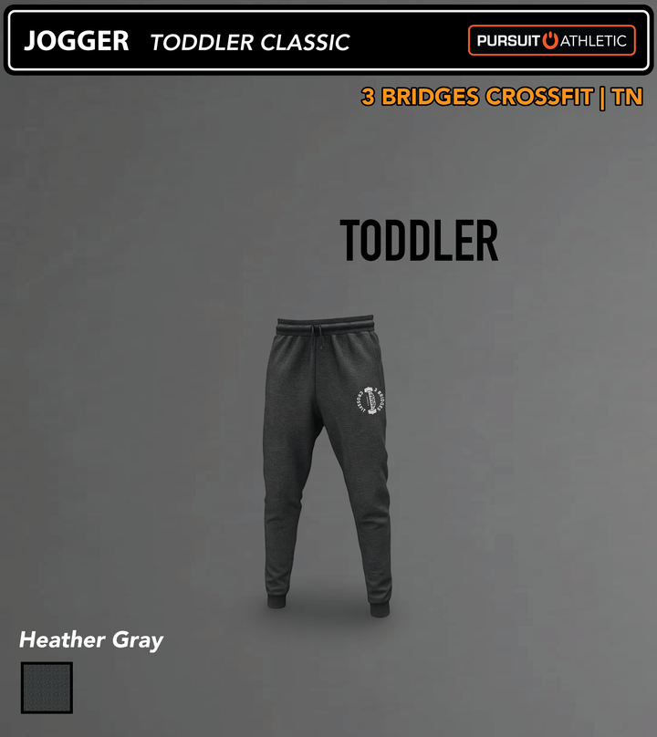 JOGGER | Toddler Classic | 3 Bridges Crossfit TN - Heather Gray