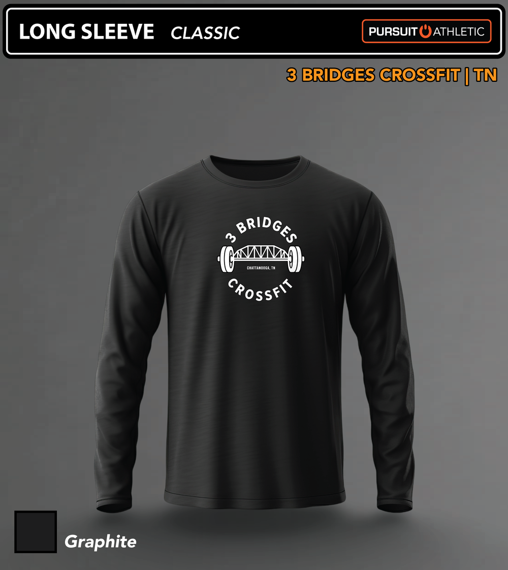 LONG SLEEVE | Classic | 3 Bridges Crossfit TN - Graphite