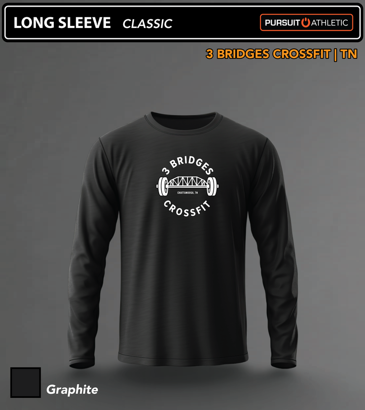LONG SLEEVE | Classic | 3 Bridges Crossfit TN - Graphite