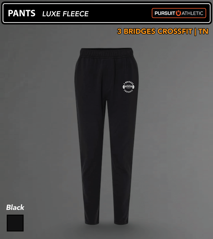 PANTS | Luxe Fleece | 3 Bridges Crossfit TN - Black
