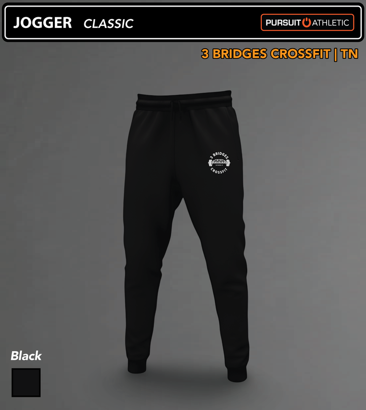 JOGGER | Classic | 3 Bridges Crossfit TN - Black