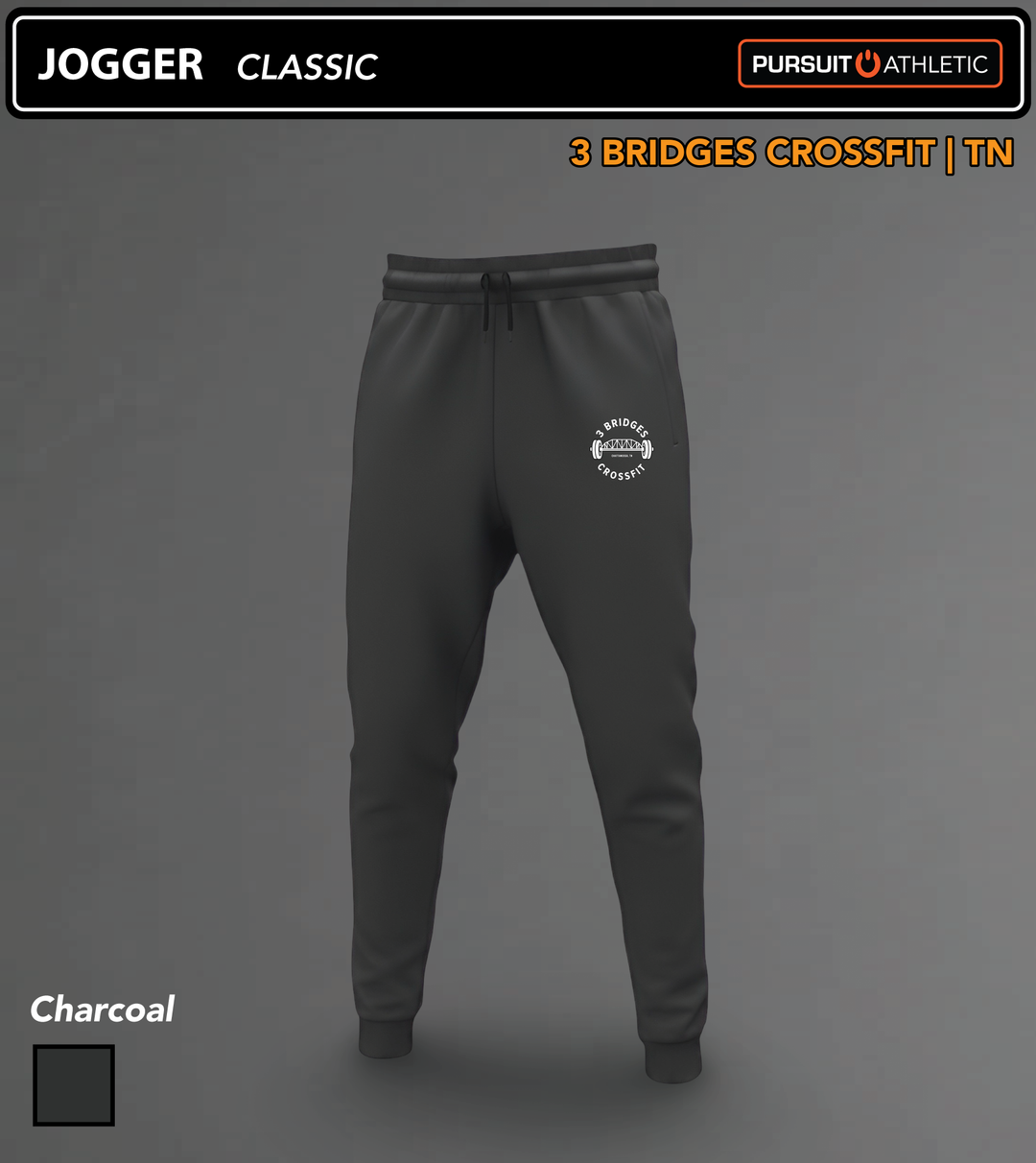 JOGGER | Classic | 3 Bridges Crossfit TN - Charcoal