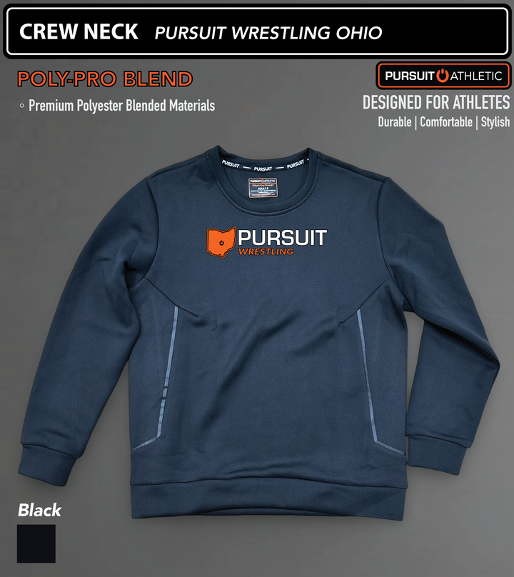 CREW NECK | Poly-Pro Blend | Pursuit Wrestling Ohio