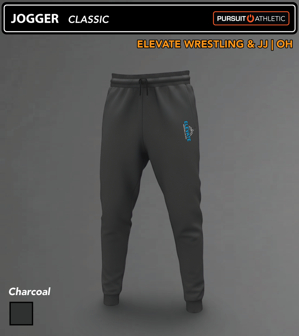 JOGGER | Classic | Elevate Wrestling & JJ | OH - Charcoal