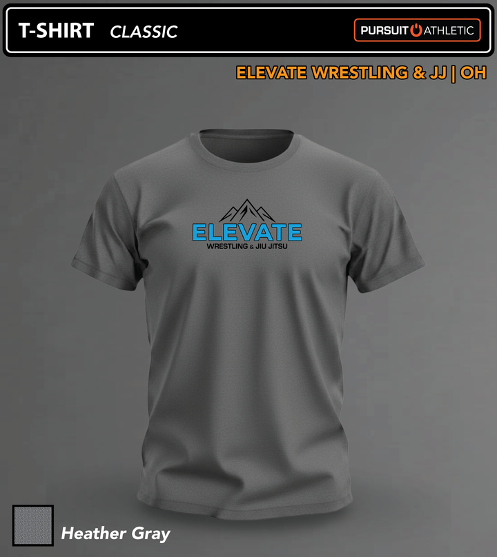 T-SHIRT | Classic | Elevate Wrestling &amp; JJ | OH - Heather Gray