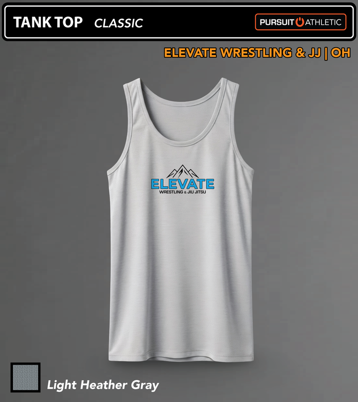 TANK TOP | Classic | Elevate Wrestling &amp; JJ | OH - Light Heather Gray