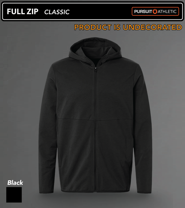 FULL ZIP | Classic | Undecorated - Black