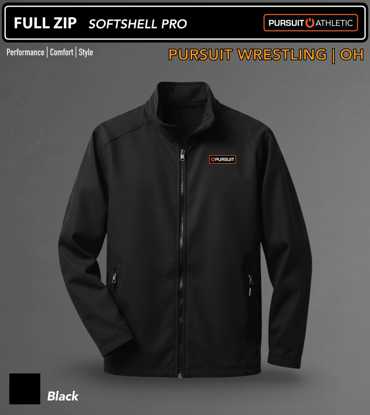 FULL ZIP | Softshell Pro | Pursuit Wrestling OH