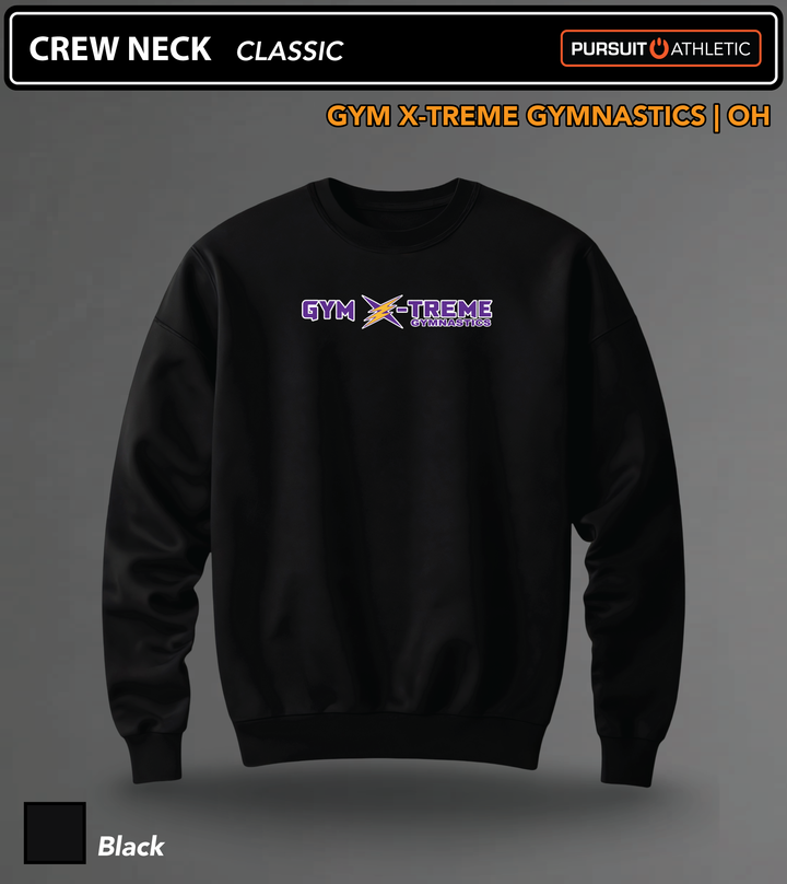 Gym-X-treme-Gymnastics CREW-NECK Classic Black