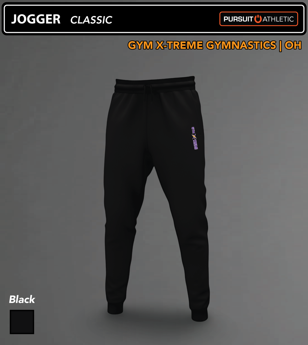 Gym-X-treme-Gymnastics JOGGER Classic Black