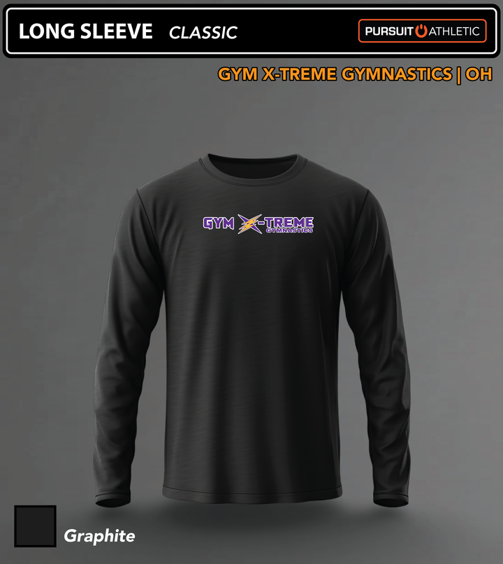Gym-X-treme-Gymnastics LONG-SLEEVE Classic Graphite