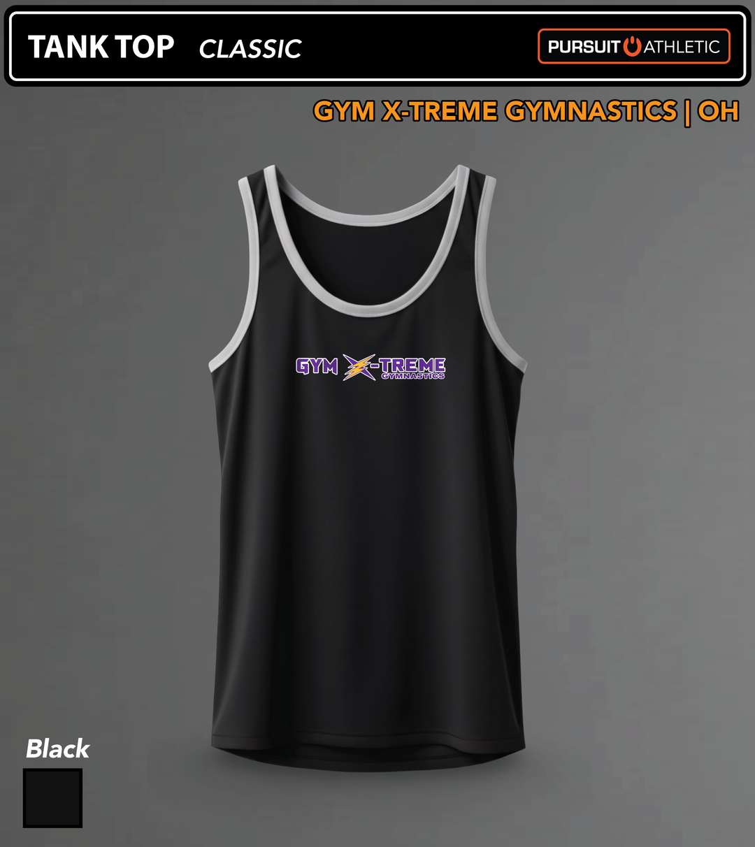 Gym-X-treme-Gymnastics TANK-TOP Classic Black