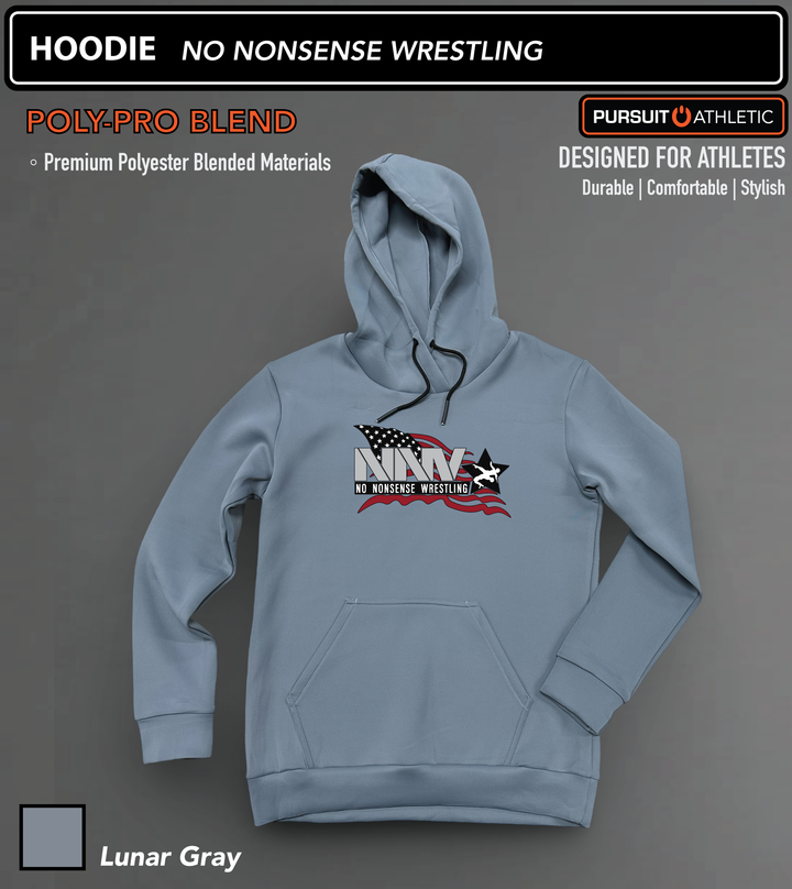 HOODIE | Poly-Pro Blend | No Nonsense Wrestling