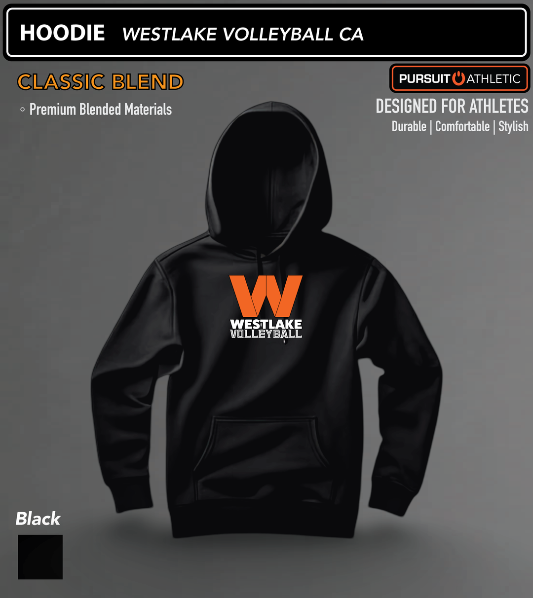 HOODIE | Classic Blend | Westlake Volleyball CA