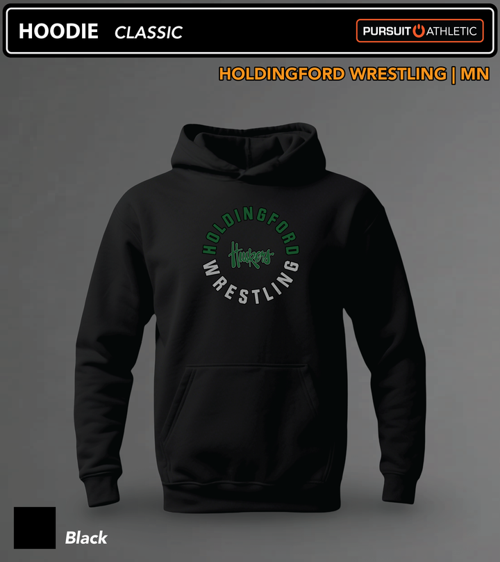 Holdingford-Wrestling HOODIE Classic Black