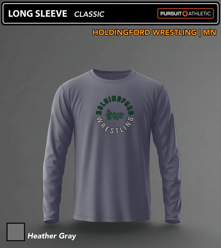 Holdingford-Wrestling LONG-SLEEVE Classic Heather-Gray
