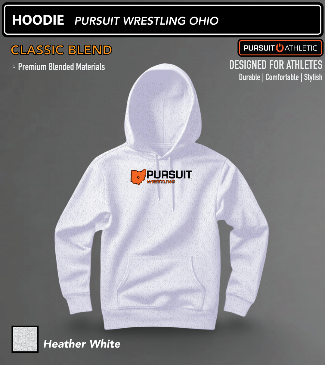 HOODIE | Classic Blend | Pursuit Wrestling Ohio