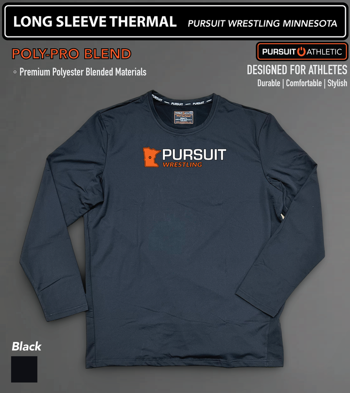 LONG SLEEVE THERMAL | Poly-Pro Blend | Pursuit Wrestling Minnesota