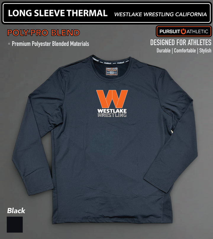 LONG SLEEVE THERMAL | Poly-Pro Blend | Westlake Wrestling California