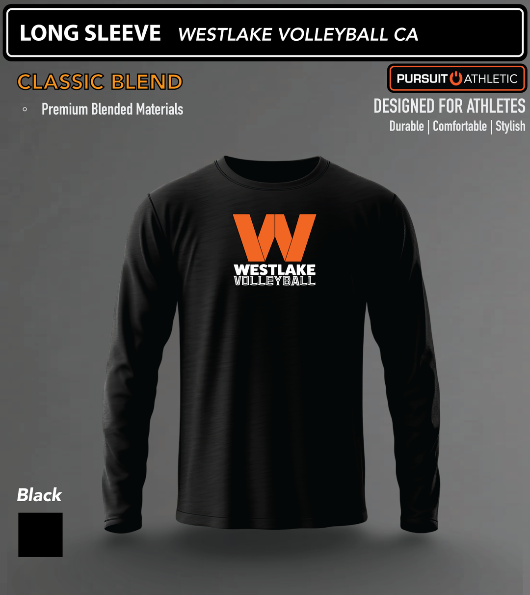 LONG SLEEVE | Classic Blend | Westlake Volleyball CA