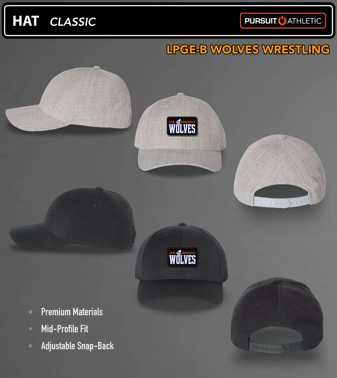 HAT | Classic | LPGE-B Wolves Wrestling - All Colors