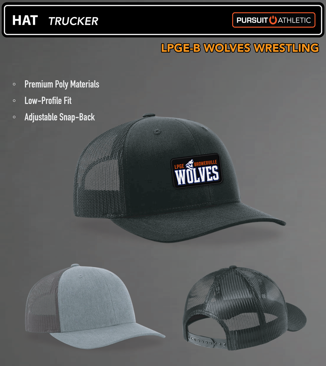 HAT | Trucker | LPGE-B Wolves Wrestling - All Colors