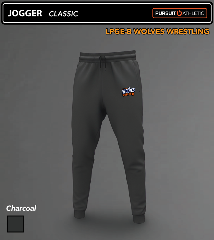 JOGGER | Classic | LPGE-B Wolves Wrestling - Charcoal