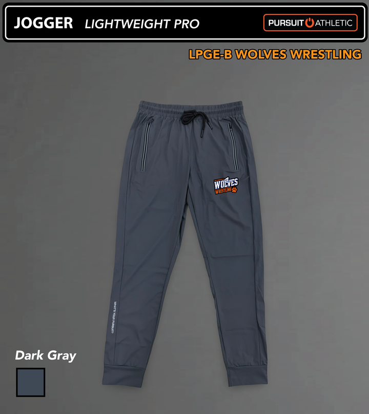 JOGGER | Lightweight Pro | LPGE-B Wolves Wrestling - Dark Gray