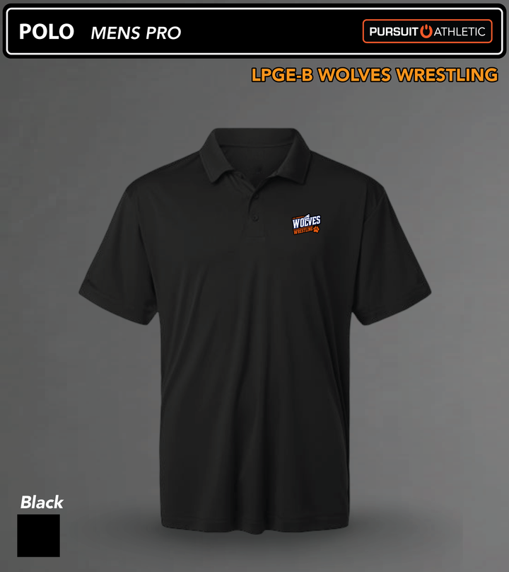 POLO | Mens Pro | LPGE-B Wolves Wrestling - Black