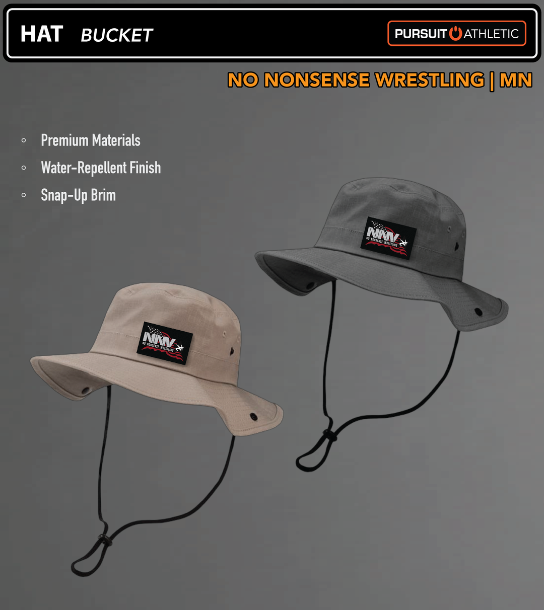 No-Nonsense-Wrestling HAT Bucket All-Colors