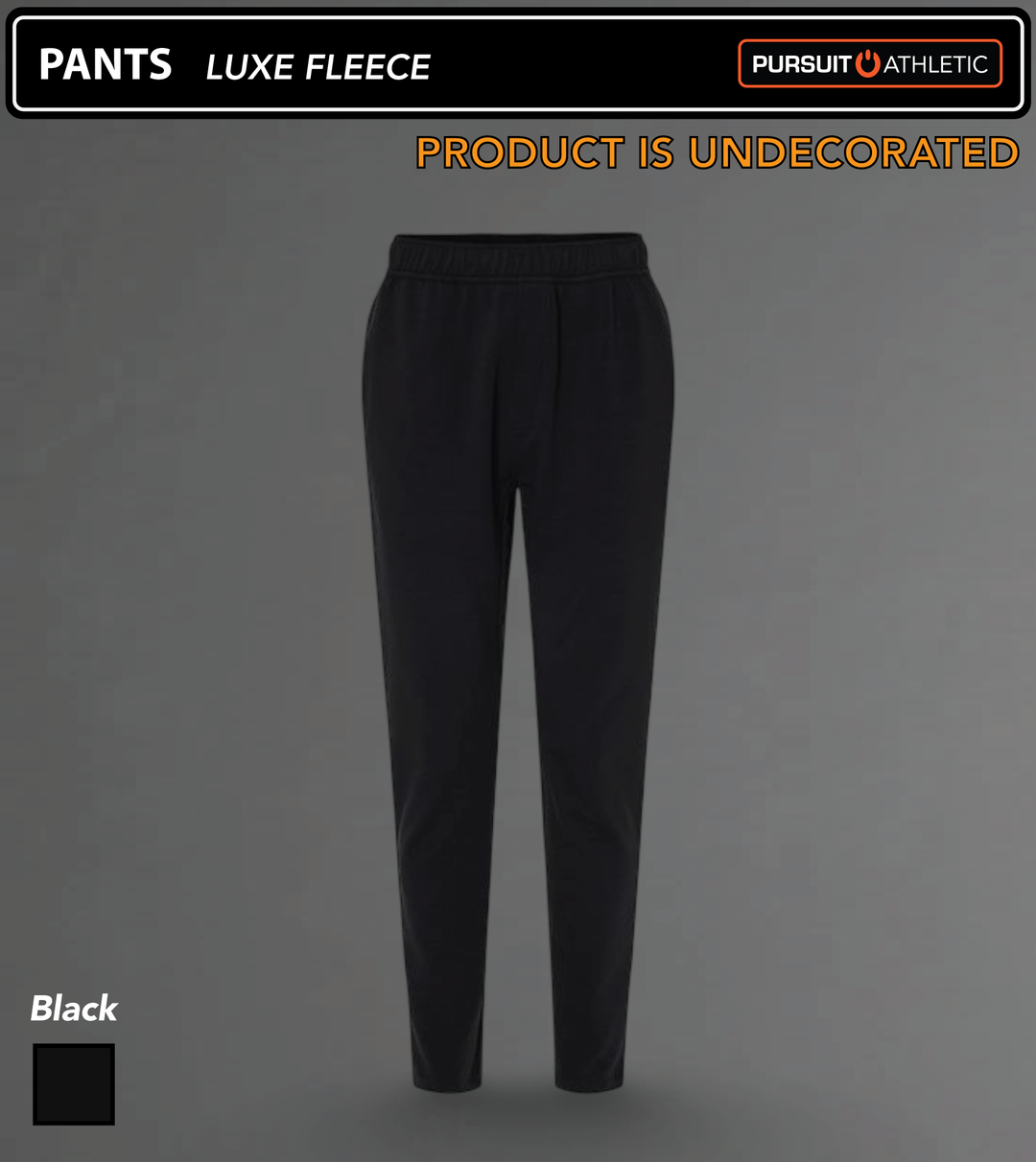 PANTS | Luxe Fleece | Undecorated - Black
