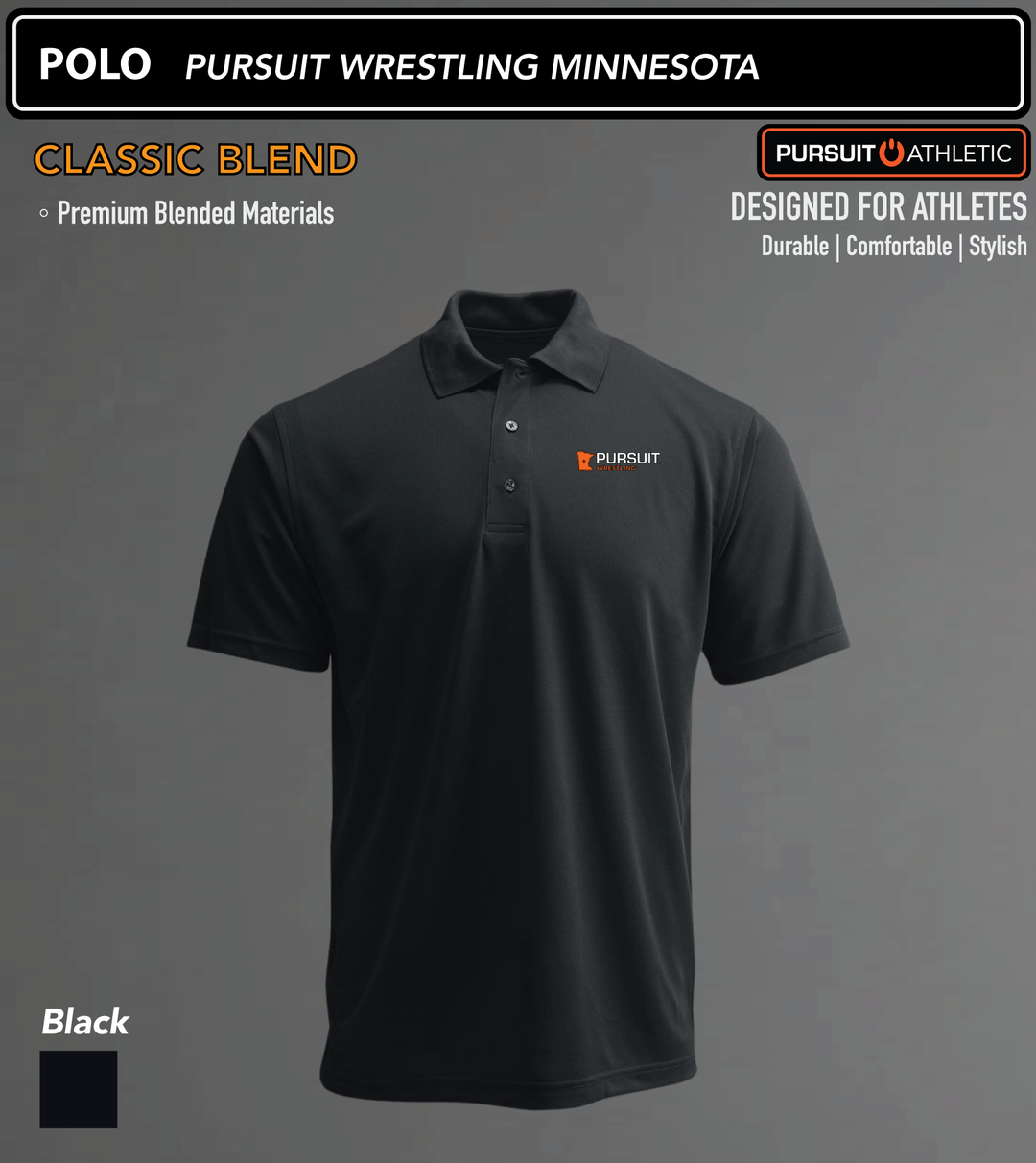 POLO | Classic Blend | Pursuit Wrestling Minnesota