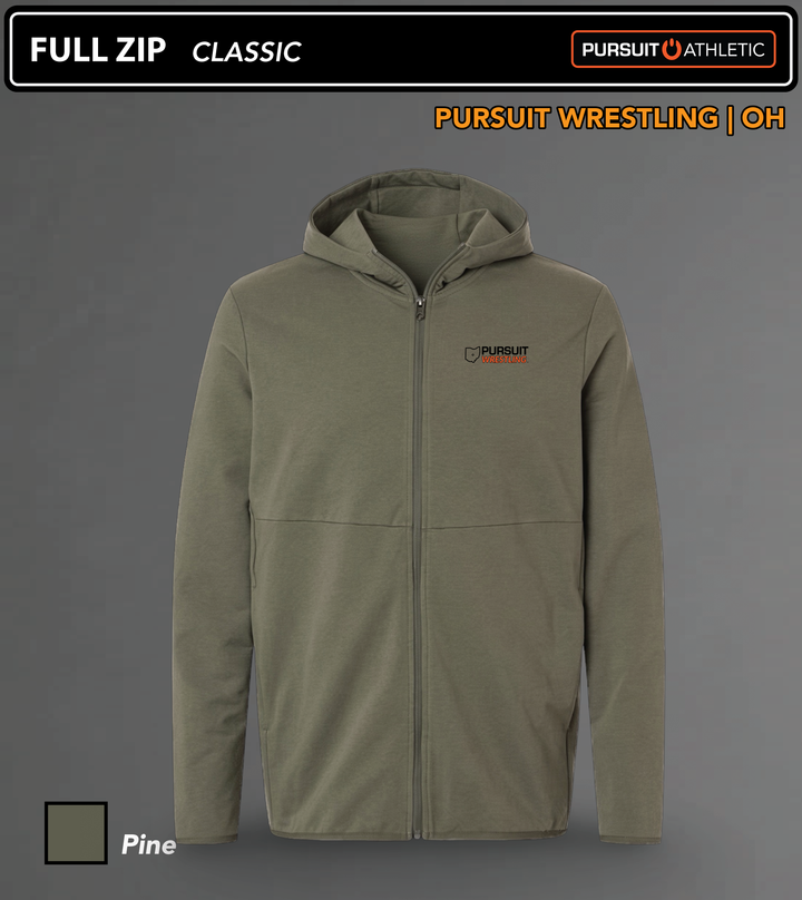 Pursuit-Wrestling-OH FULL-ZIP Classic Pine