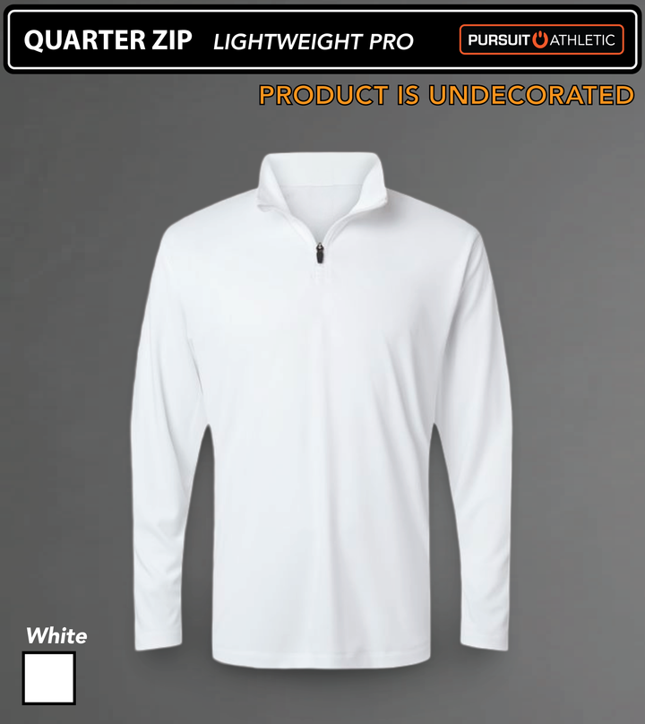 QUARTER ZIP | Lightweight Pro | Undecorated - White