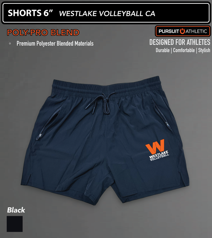 SHORTS | Poly-Pro Blend | Westlake Volleyball CA