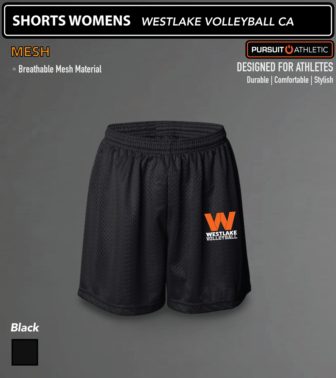 SHORTS WOMENS | Mesh | Westlake Volleyball CA