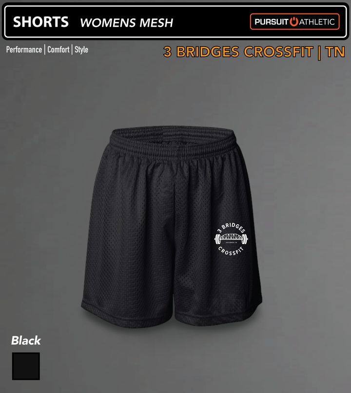 SHORTS | Womens Mesh | 3 Bridges Crossfit TN