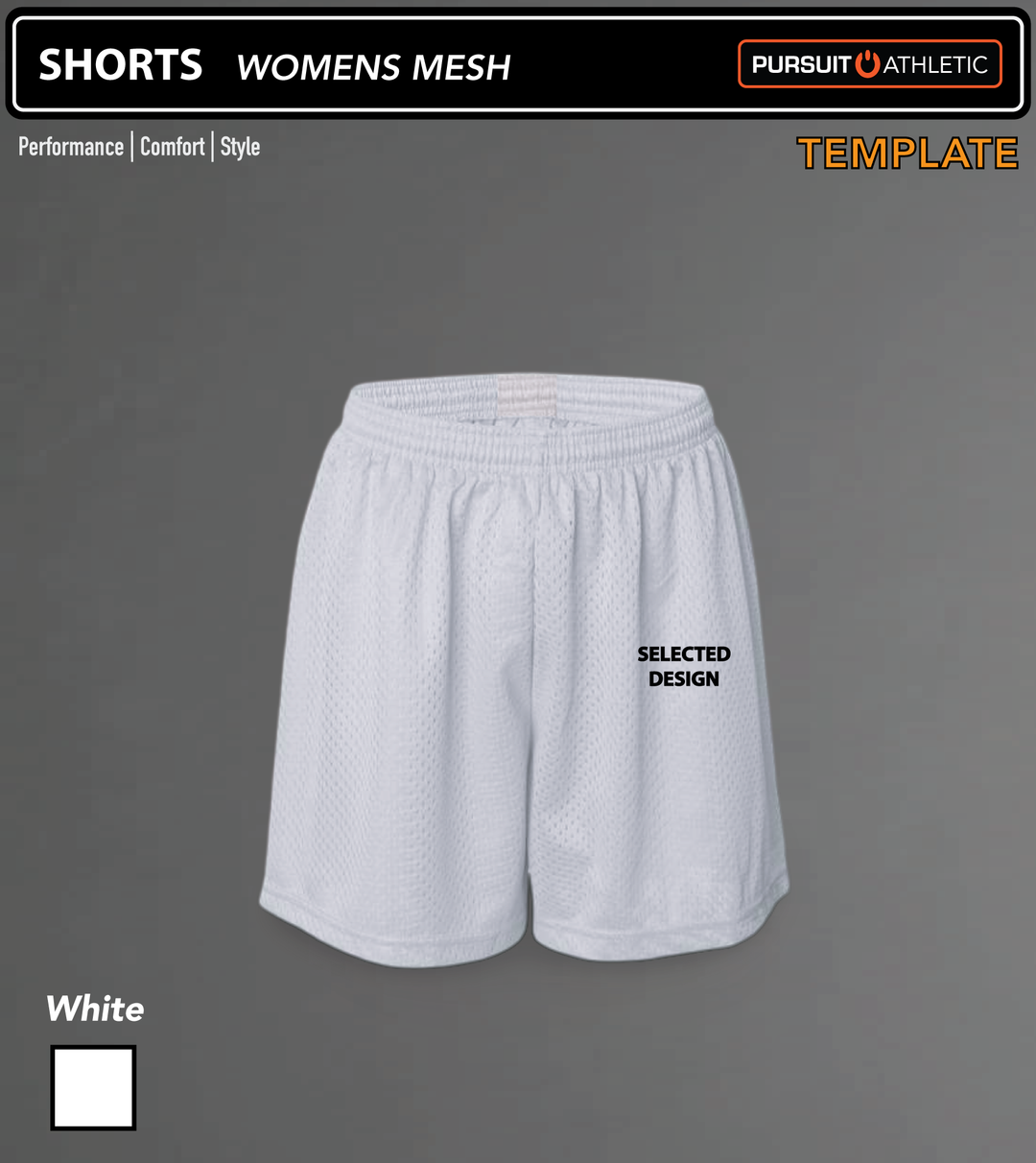 SHORTS | Womens Mesh | Template