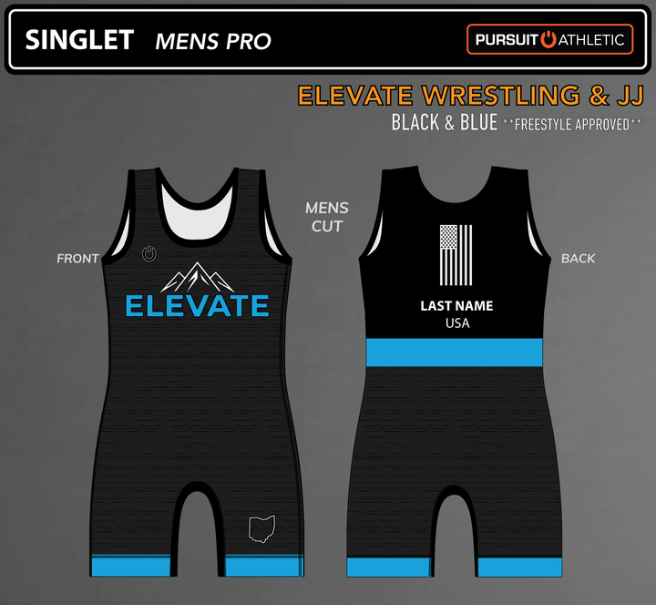 SINGLET | Mens Pro | Elevate Wrestling &amp; JJ | OH