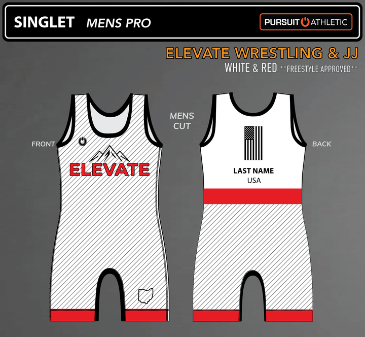 SINGLET | Mens Pro | Elevate Wrestling &amp; JJ | OH